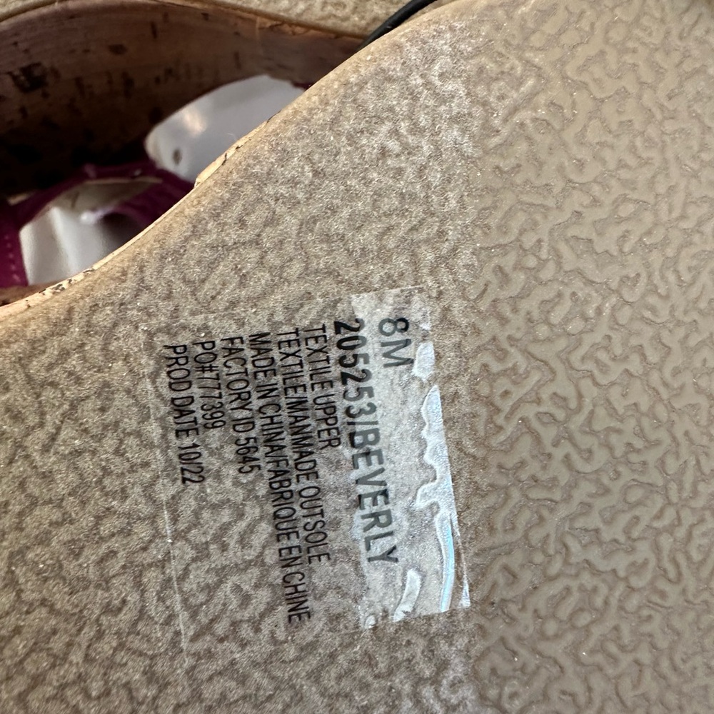 Maurices Fuchsia Woven Wedges - Picture 4 of 4